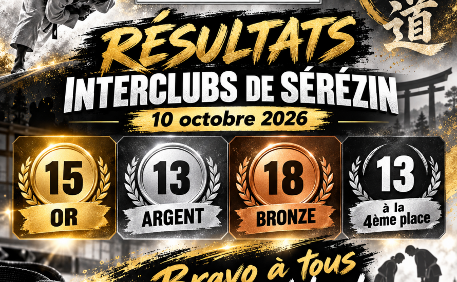 RESULTATS INTERCLUBS DE SÉRÉZIN – 10 OCTOBRE 2026